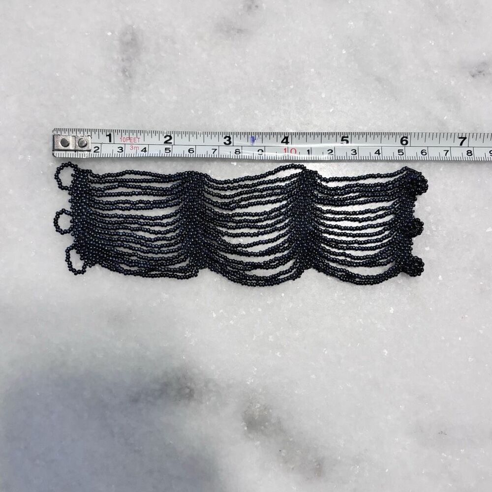 Multi-Layered Draped Beaded Toggle Statement Brac… - image 3